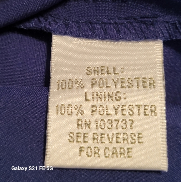 Elegant Black Lace Dress With a Navy Slip Underneath, Size 4P, NWT - Picture 6 of 7